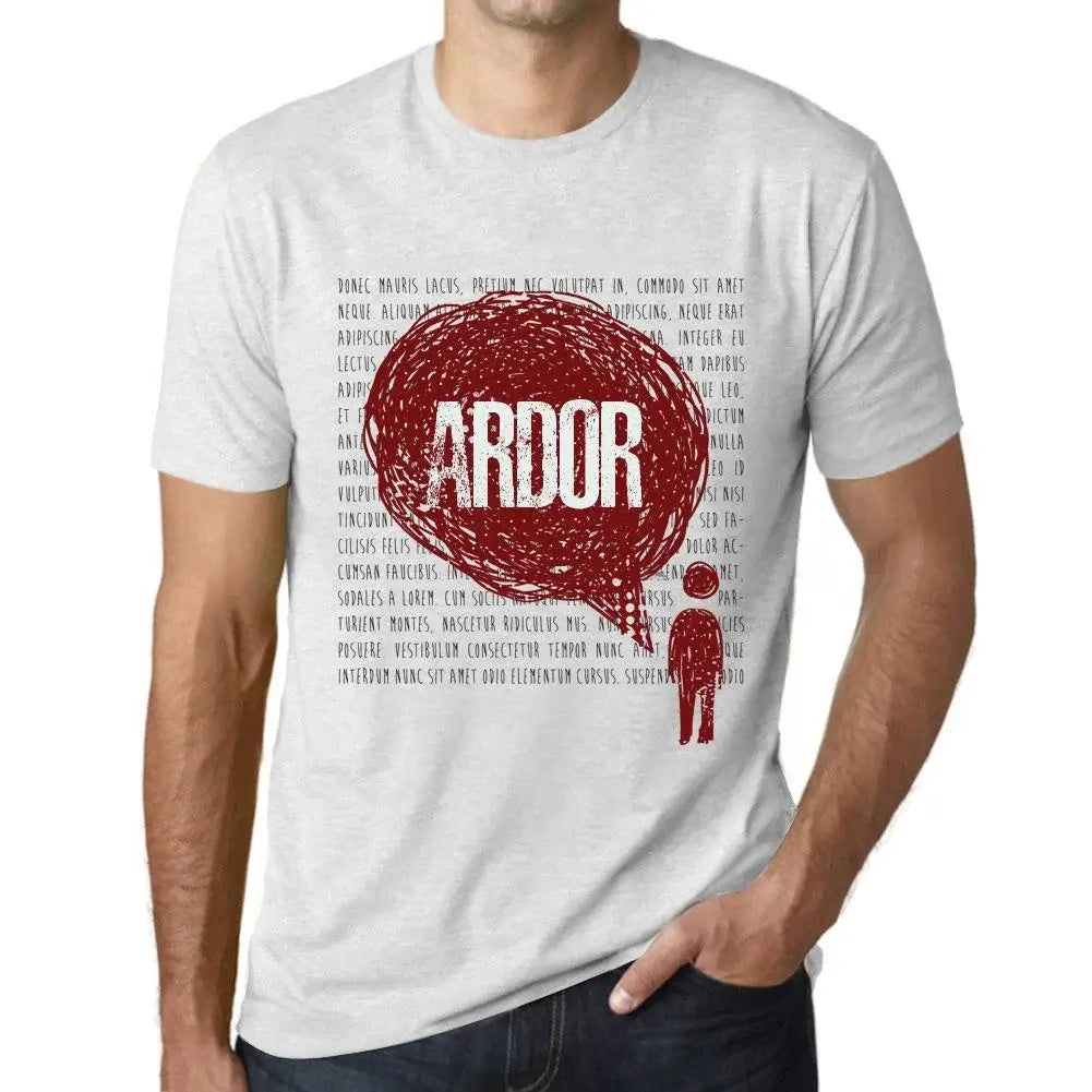 Men's Graphic T-Shirt Thoughts Ardor Eco-Friendly Limited Edition Short Sleeve Tee-Shirt Vintage Birthday Gift Novelty