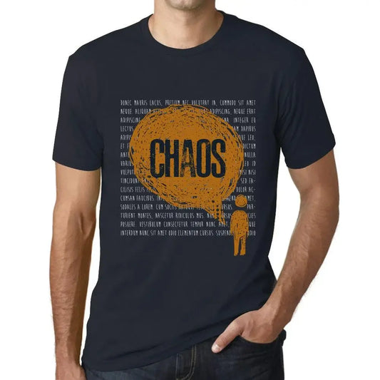 Men's Graphic T-Shirt Thoughts Chaos Eco-Friendly Limited Edition Short Sleeve Tee-Shirt Vintage Birthday Gift Novelty