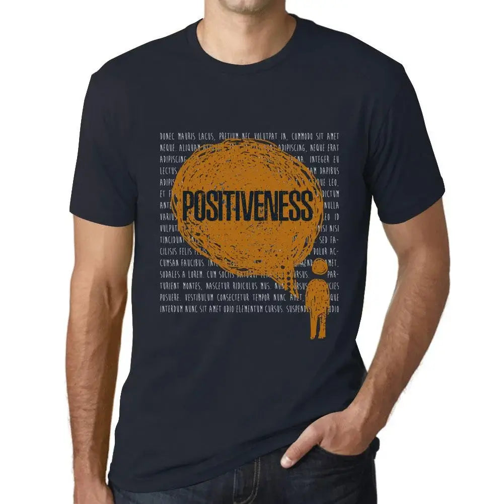 Men's Graphic T-Shirt Thoughts Positiveness Eco-Friendly Limited Edition Short Sleeve Tee-Shirt Vintage Birthday Gift Novelty