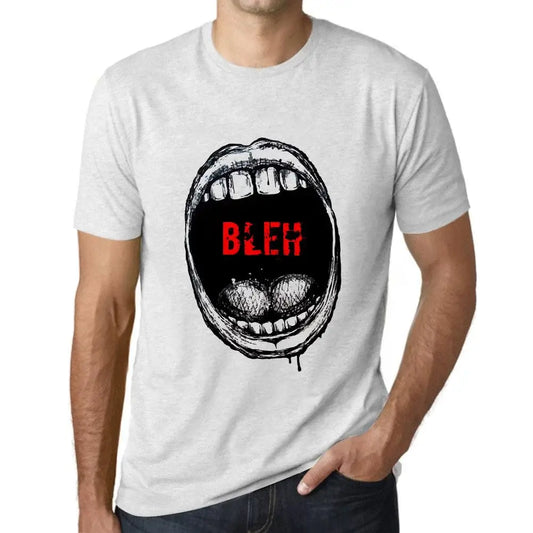 Men's Graphic T-Shirt Mouth Expressions Bleh Eco-Friendly Limited Edition Short Sleeve Tee-Shirt Vintage Birthday Gift Novelty