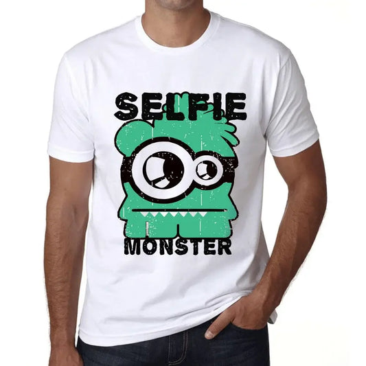 Men's Graphic T-Shirt Selfie Monster Eco-Friendly Limited Edition Short Sleeve Tee-Shirt Vintage Birthday Gift Novelty