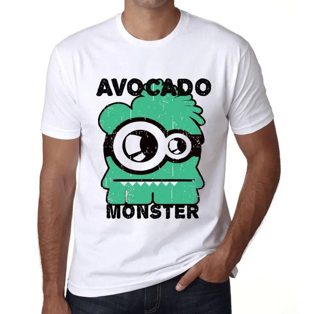 Men's Graphic T-Shirt Avocado Monster Eco-Friendly Limited Edition Short Sleeve Tee-Shirt Vintage Birthday Gift Novelty