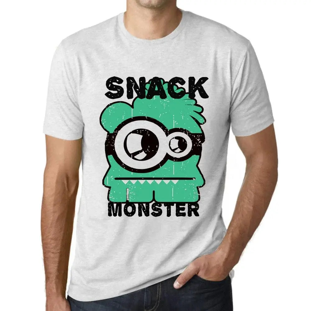 Men's Graphic T-Shirt Snack Monster Eco-Friendly Limited Edition Short Sleeve Tee-Shirt Vintage Birthday Gift Novelty