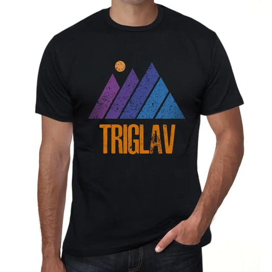 Men's Graphic T-Shirt Mountain Triglav Eco-Friendly Limited Edition Short Sleeve Tee-Shirt Vintage Birthday Gift Novelty