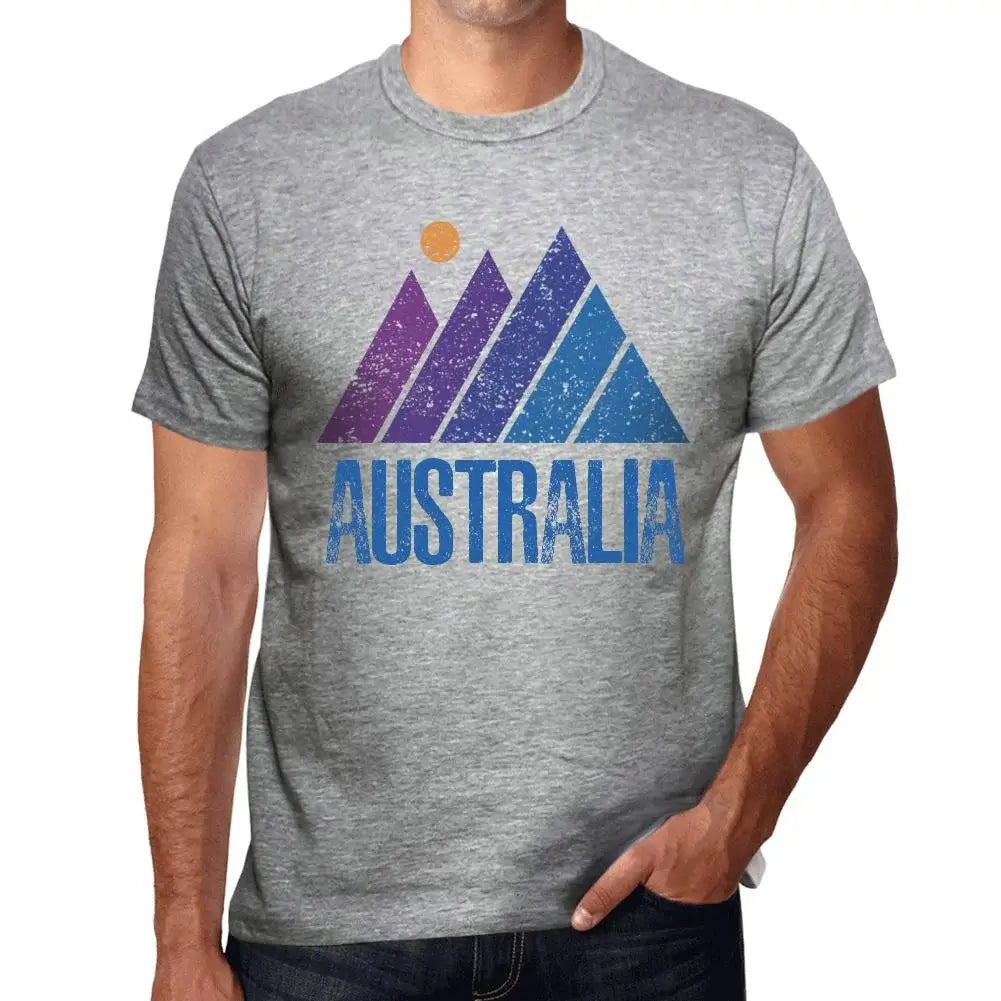 Men's Graphic T-Shirt Mountain Australia Eco-Friendly Limited Edition Short Sleeve Tee-Shirt Vintage Birthday Gift Novelty