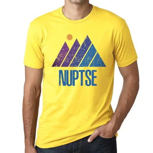 Men's Graphic T-Shirt Mountain Nuptse Eco-Friendly Limited Edition Short Sleeve Tee-Shirt Vintage Birthday Gift Novelty