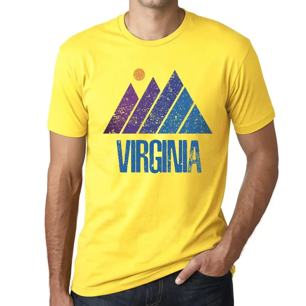 Men's Graphic T-Shirt Mountain Virginia Eco-Friendly Limited Edition Short Sleeve Tee-Shirt Vintage Birthday Gift Novelty