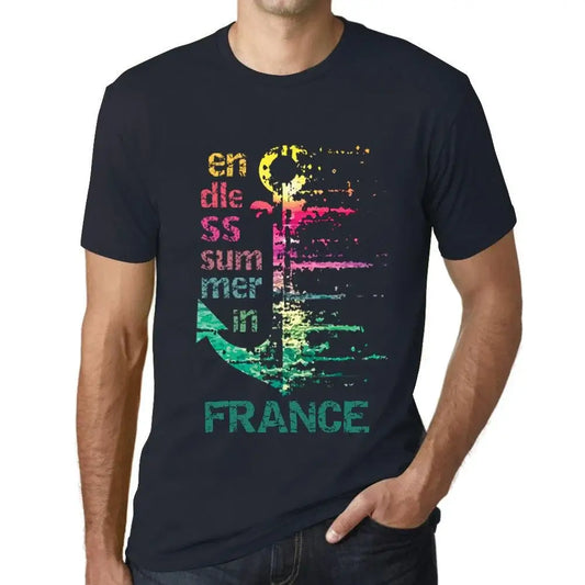 Men's Graphic T-Shirt Endless Summer In France Eco-Friendly Limited Edition Short Sleeve Tee-Shirt Vintage Birthday Gift Novelty