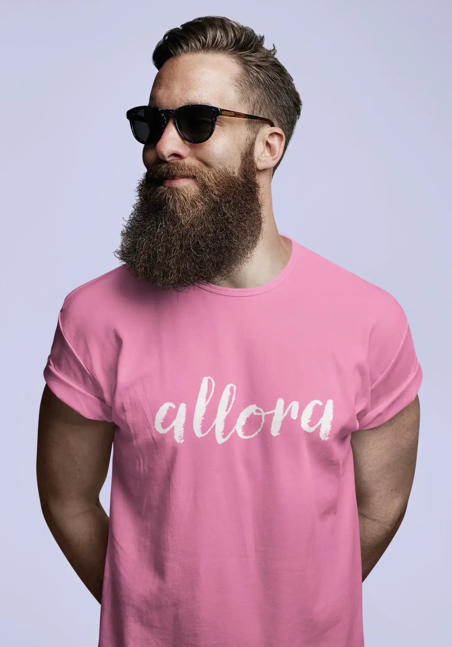 ULTRABASIC - Allora-T-Shirt <span>für Herren</span> <span>in Weiß</span> <span>mit</span> <span>Grafikdruck</span>