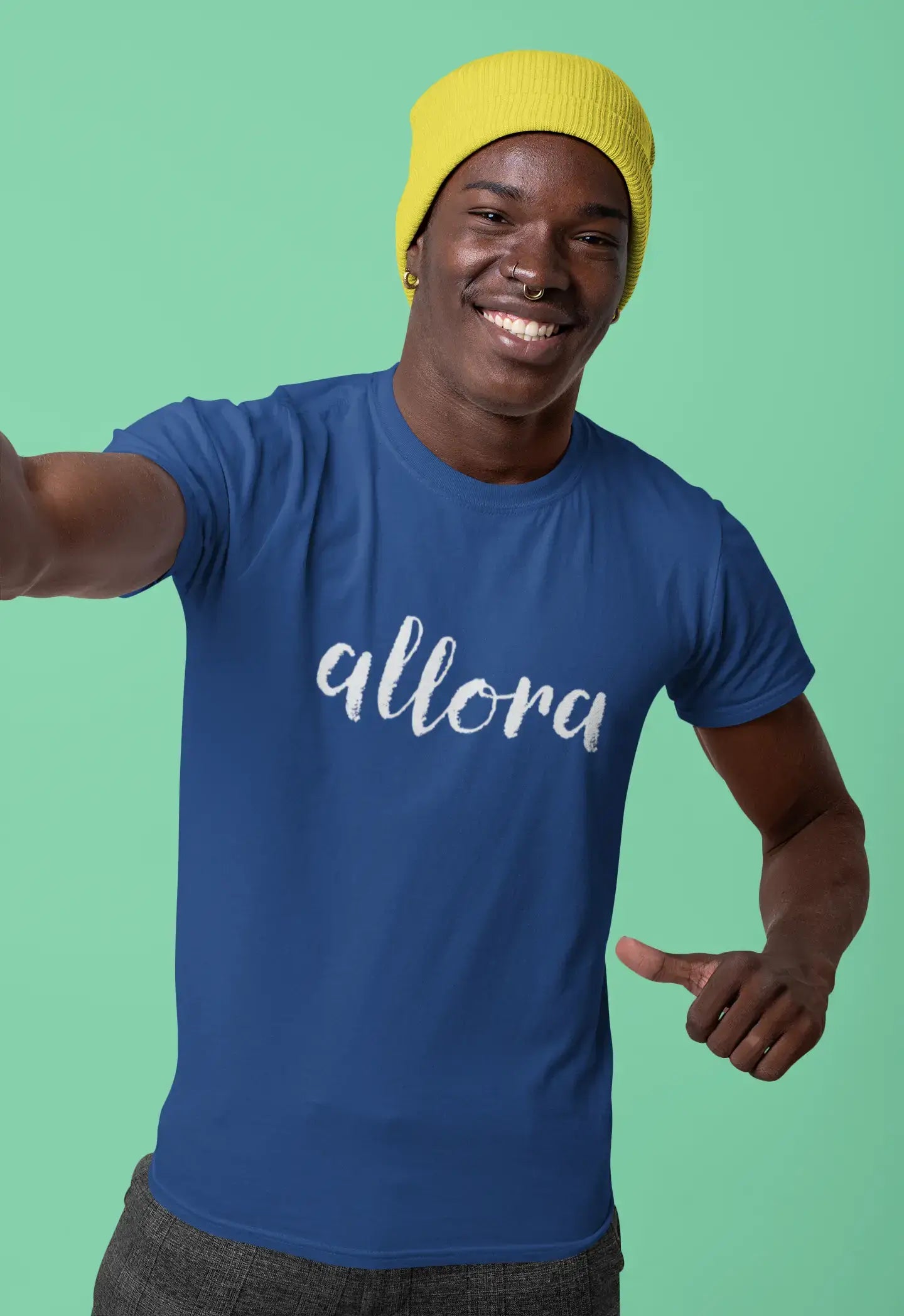 ULTRABASIC - Allora-T-Shirt <span>für Herren</span> in Vintage- <span>Weiß</span> <span>mit</span> <span>Grafikdruck</span>