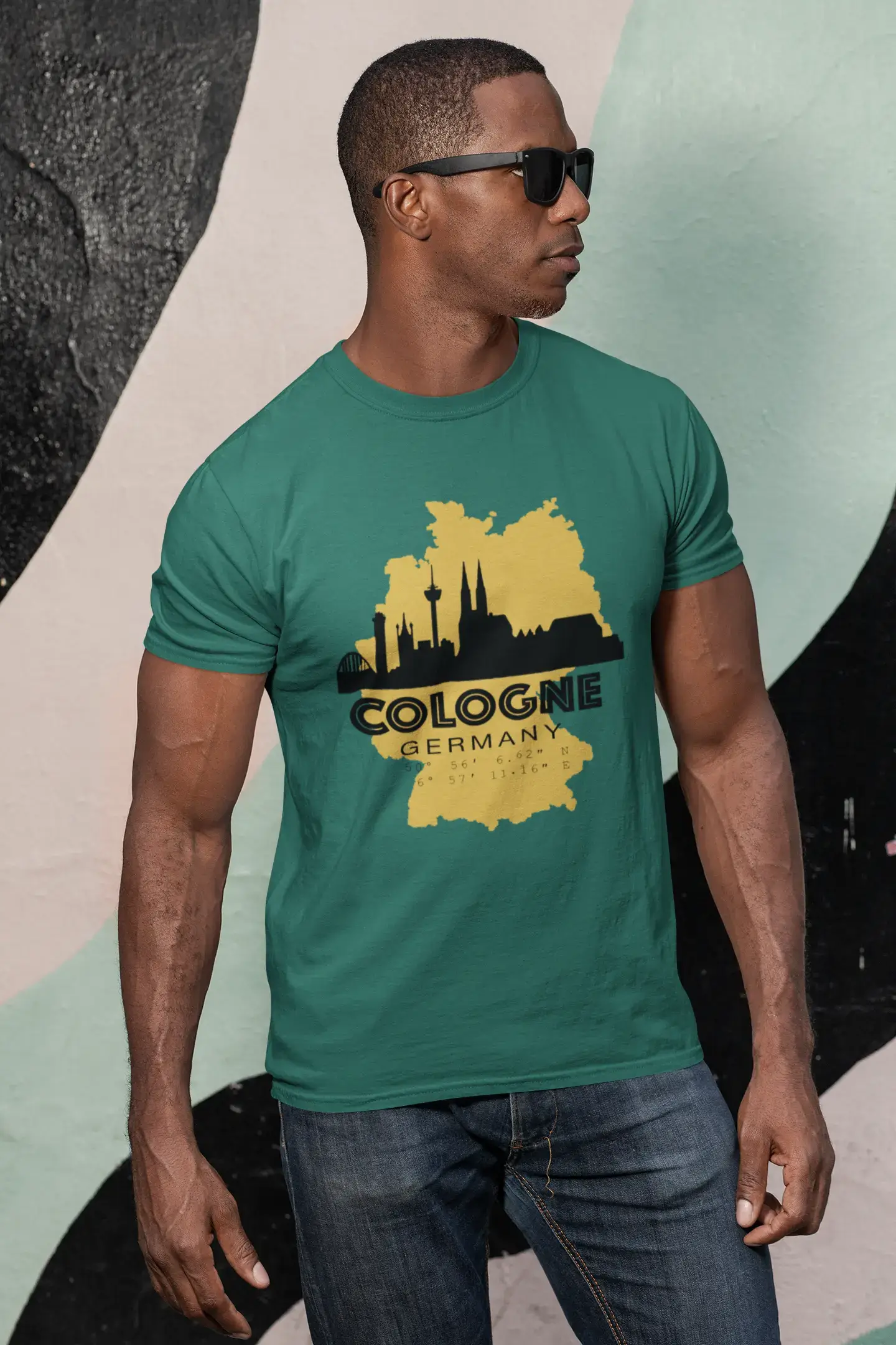 Men's Graphic T-Shirt Cologne Germany Idea Gift