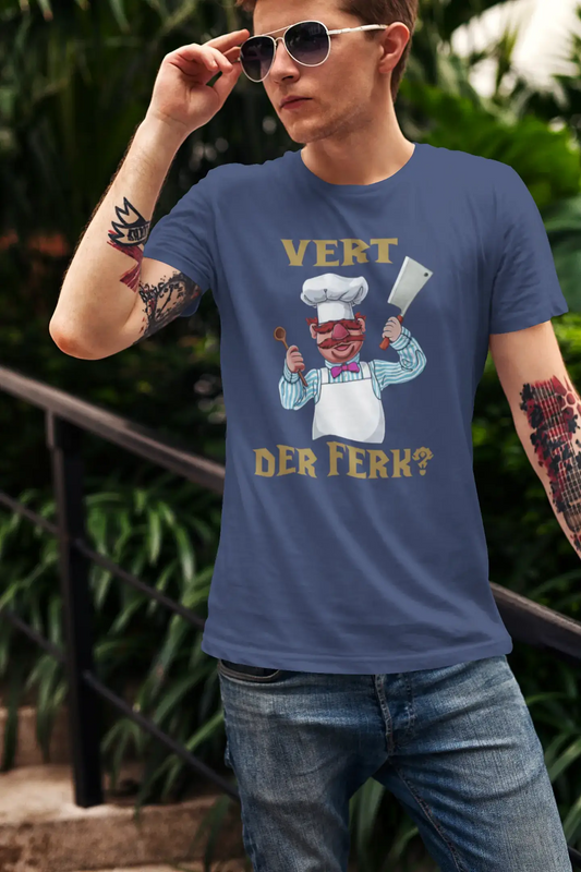 T-Shirt <span>Graphique</span> <span>Homme</span> Vert Der Ferk Chef <span>Idée</span> Cadeau