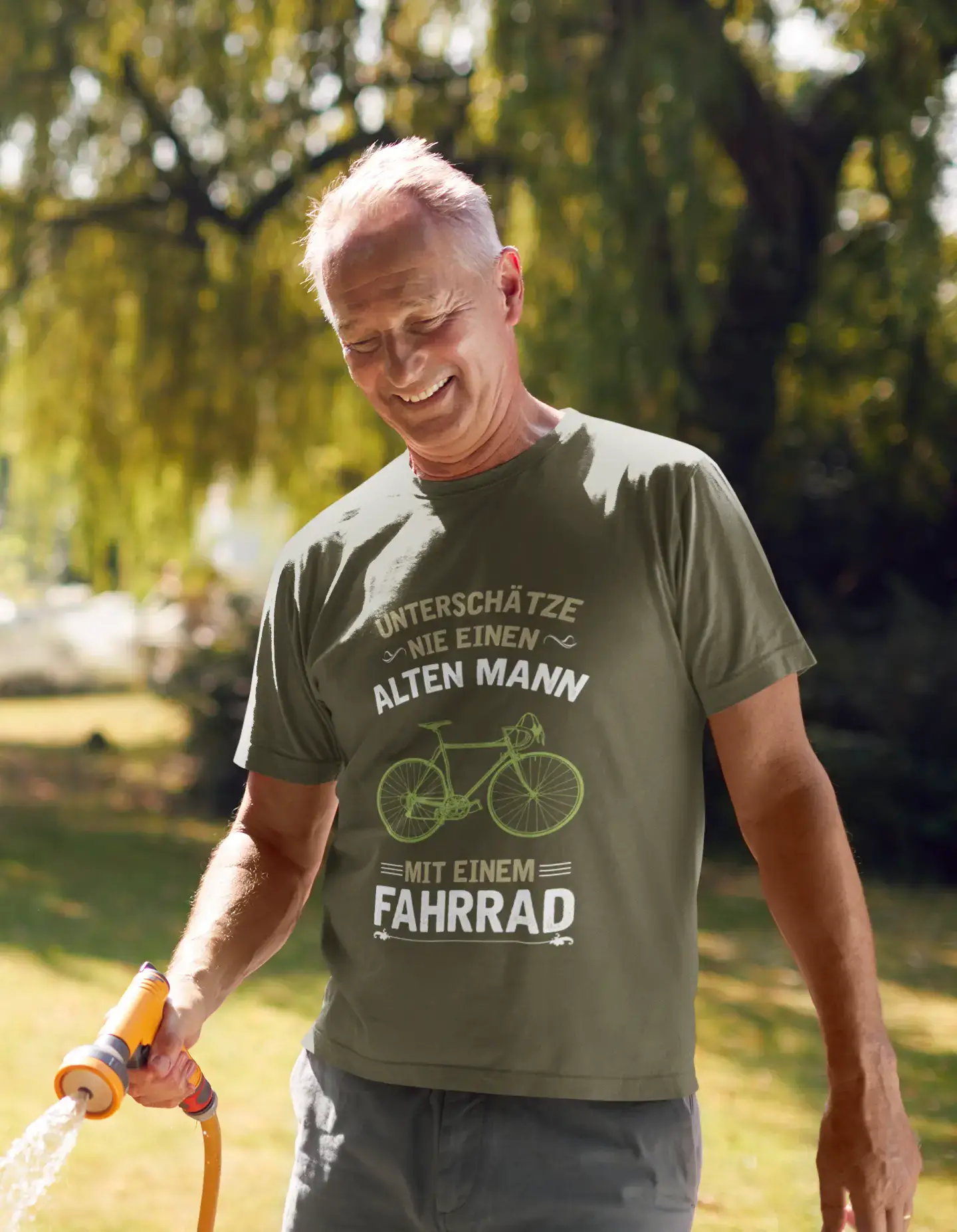 T-shirt <span>graphique</span> <span>homme</span> Alten Mann Fahrrad Idée <span>cadeau</span>