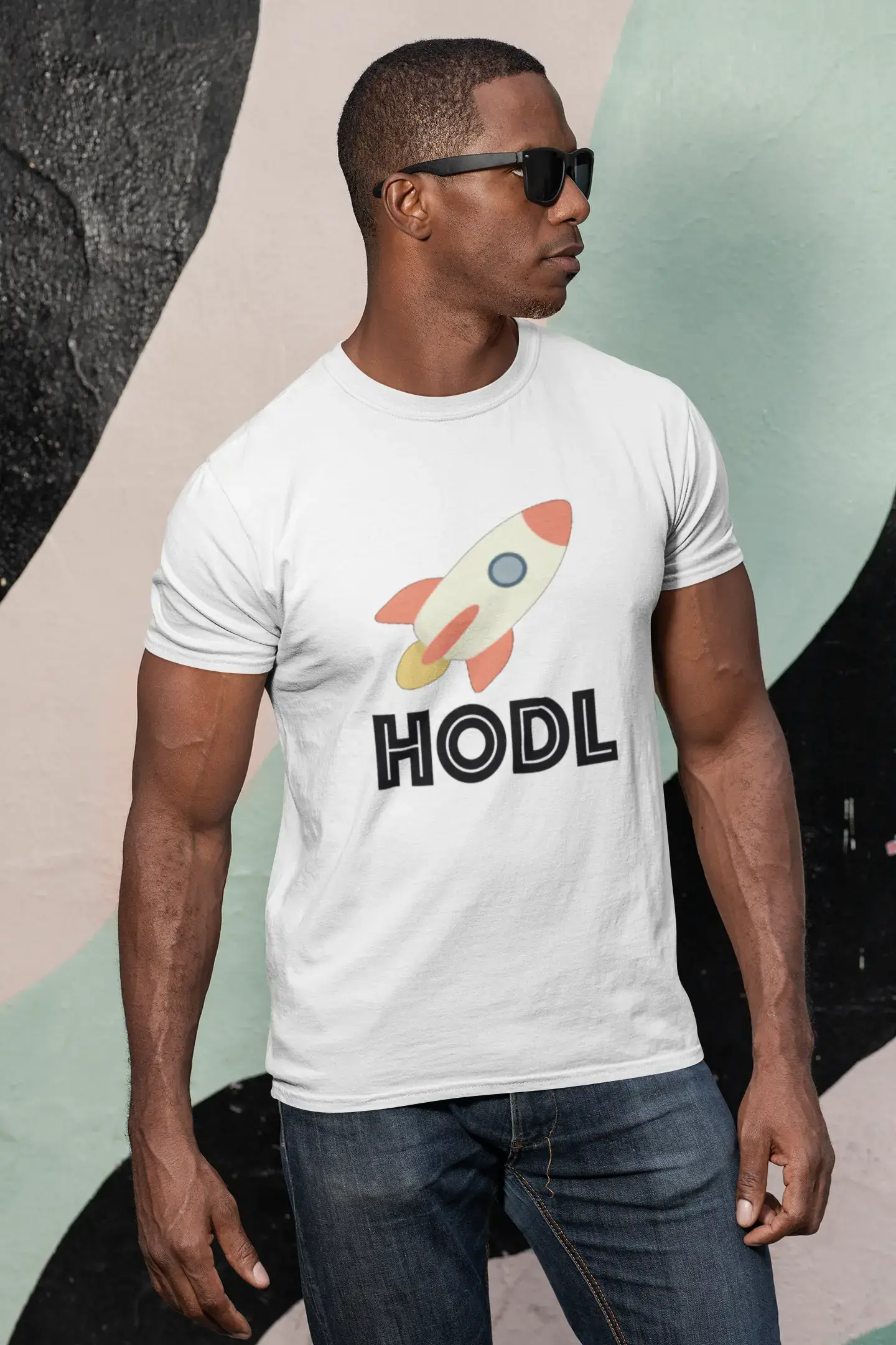 Men's Graphic T-Shirt Hodl To The Moon T-Shirt Crypto Tee Funny Traders Gift Idea