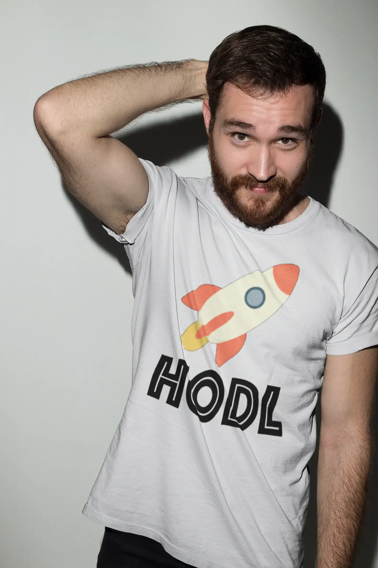 Men's Graphic T-Shirt Hodl To The Moon T-Shirt Crypto Tee Funny Traders Gift Idea