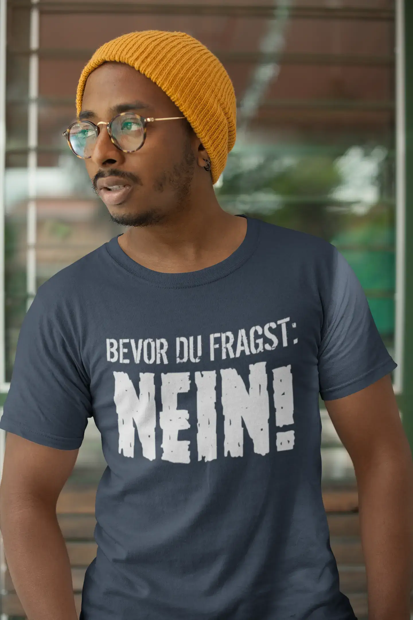 Men’s Graphic T-Shirt Bevor Du Fragst: Nein Gift Idea