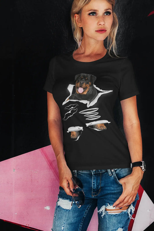 ULTRABASIC Women's Organic T-Shirt - Rottweiler - Funny Dog Shirt - Dog Clothes