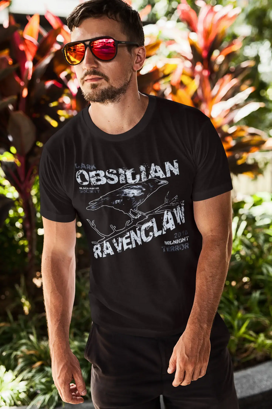 T-shirt graphique ULTRABASIC pour hommes Dark Raven - Chemise drôle pour hommes