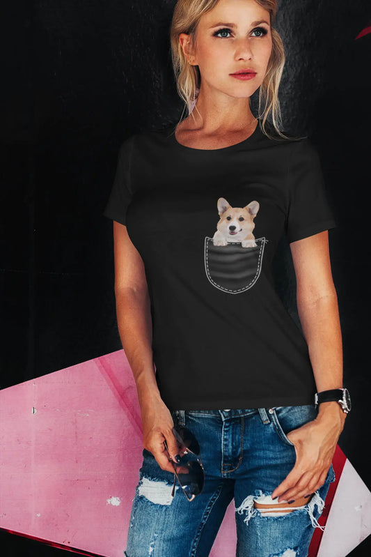 ULTRABASIC Damen T-Shirt Pembroke Welsh Corgi – süßer Hund in Ihrer Tasche