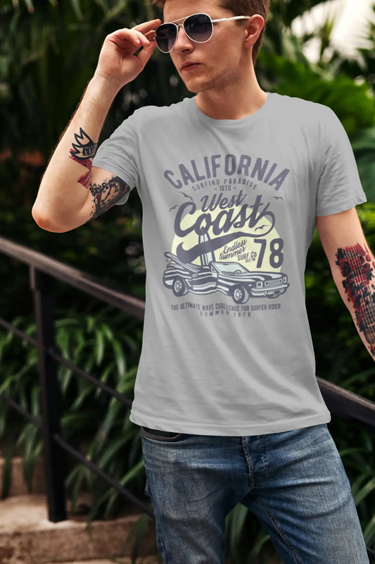 ULTRABASIC Herren T-Shirt California Surfing Paradise – West Coast Since 78 Shirt