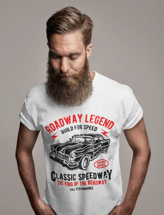 ULTRABASIC Herren T-Shirt Roadway Legend – Classic King – Vintage Muscle Tee Shirt