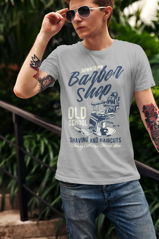 ULTRABASIC Herren T-Shirt Downtown Barber Shop Old School – Graphic Apparel
