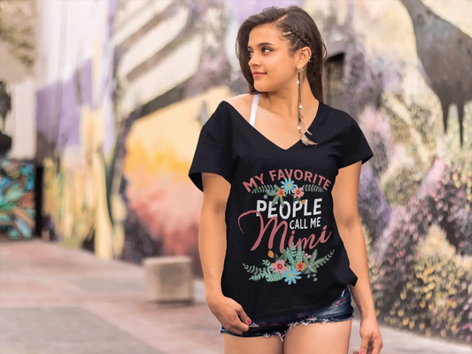 ULTRABASIC Damen-T-Shirt „My Favorite People Call Me Mimi“ – lustiges T-Shirt für Damen