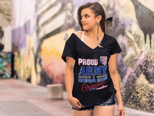 T-Shirt ULTRABASIC pour femmes, fier grand-mère de la garde nationale de l'armée, T-Shirt mère patriotique américaine