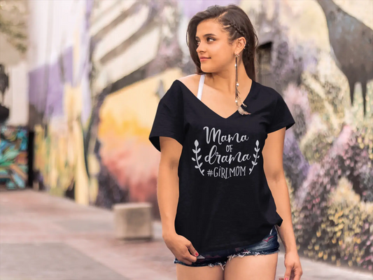 ULTRABASIC T-Shirt <span>Femme</span> Mama of Drama - Girl Mom T-Shirt à Manches Courtes Tops