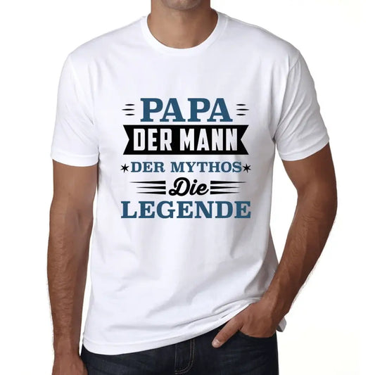 Men's Graphic T-Shirt Papa Der Mann Der Mythos Die Legende Eco-Friendly Limited Edition Short Sleeve Tee-Shirt Vintage Birthday Gift Novelty