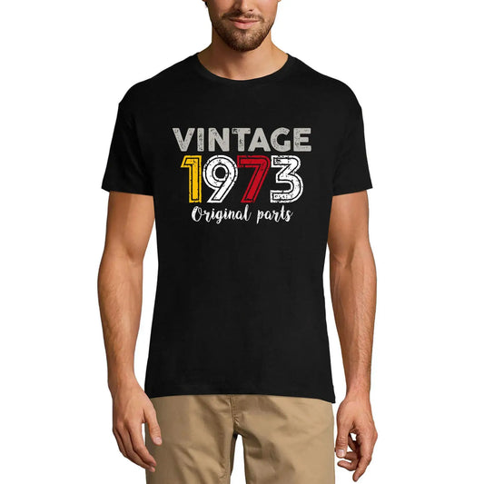 Men's Graphic T-Shirt Original Parts 1973 51st Birthday Anniversary 51 Year Old Gift 1973 Vintage Eco-Friendly Short Sleeve Novelty Tee