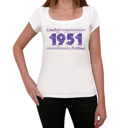 1951 Limited Edition Star, Women's T-shirt, White, Birthday Gift 00382 ultrabasic-com.myshopify.com