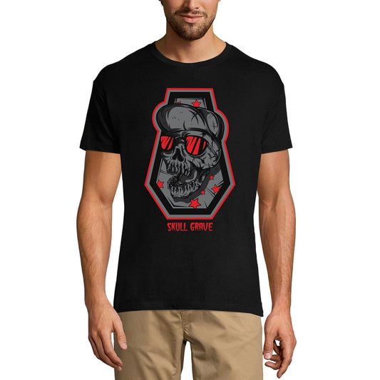 ULTRABASIC Herren-T-Shirt mit Totenkopf-Motiv, gruseliges Kurzarm-T-Shirt