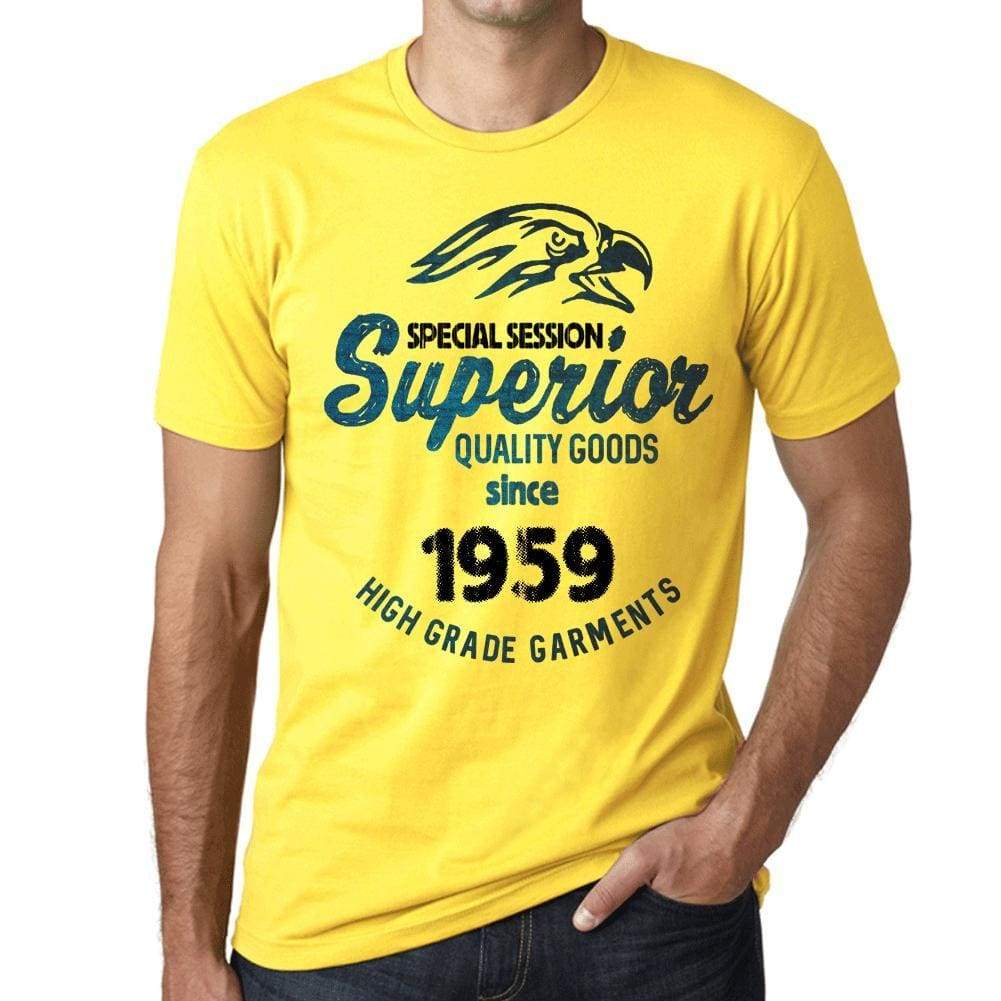 1959, Special Session Superior Since 1959 Mens T-shirt Yellow Birthday Gift 00526 ultrabasic-com.myshopify.com