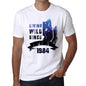 1984, Living Wild Since 1984 Men's T-shirt White Birthday Gift 00508 - ultrabasic-com