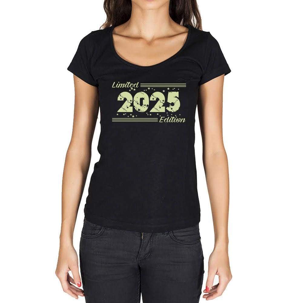 2025 Limited Edition Star Womens T-Shirt Black Birthday Gift 00383 - Black / Xs - Casual