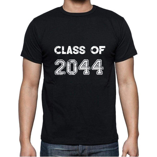 2044 Class Of Black Mens Short Sleeve Round Neck T-Shirt 00103 - Black / S - Casual