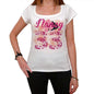 33 Nancy City With Number Womens Short Sleeve Round White T-Shirt 00008 - Casual