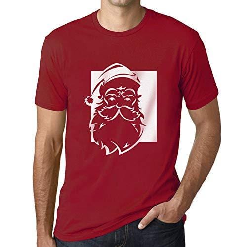 Ultrabasic - Graphique Homme Santa Funny T-Shirt Cadeau Imprimé Tée-Shirt Rouge Tango