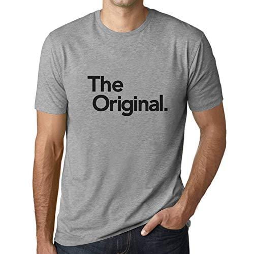 Ultrabasic - Homme T-Shirt Graphique L'original Gris Chiné