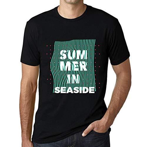 Ultrabasic – Homme Graphique Summer in Seaside Noir Profond
