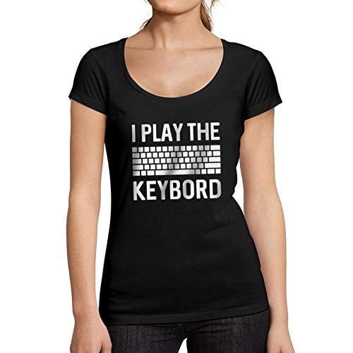 Ultrabasic - Femme Graphique Gamer Keyboard T-Shirt Esports Cadeau Idée Tee Noir Profond