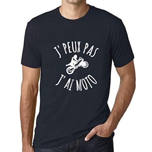 Ultrabasic - Herren T-Shirt J'peux Pas J'Ai Motoa T-Shirt Cadeau Imprimé Tée-Shirt Marine