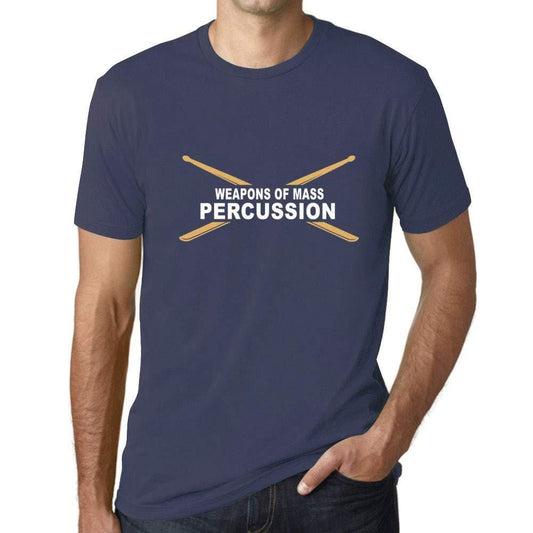 ULTRABASIC - Herren-T-Shirt Graphique Weapons Of Mass Percussion <span>White</span> Print Tee Denim