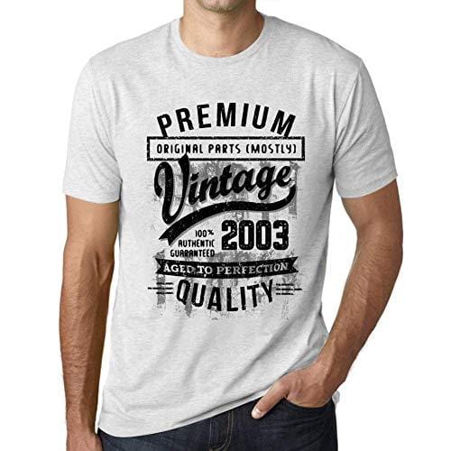 Ultrabasic - Homme T-Shirt Graphique 2003 Aged to Perfection Tee Shirt Cadeau d'anniversaire