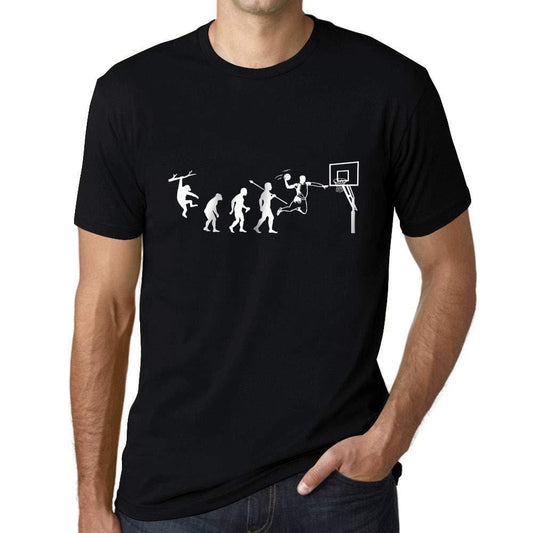 Ultrabasic - Unisex-T-Shirt mit Grafikdesign „Evolution du Basket Noir Profond“.