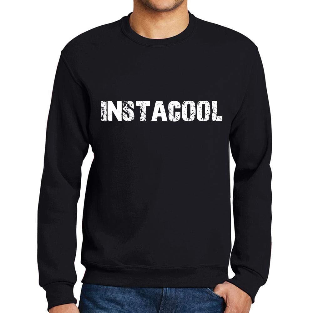 Ultrabasic Homme Imprimé Graphique Sweat-Shirt Popular Words INSTACOOL Noir Profond