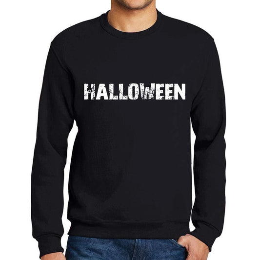 Ultrabasic Homme Imprimé Graphique Sweat-Shirt Popular Words Halloween Noir Profond