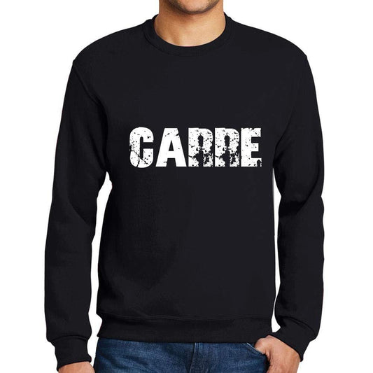 Ultrabasic Homme Imprimé Graphique Sweat-Shirt Popular Words Carre Noir Profond