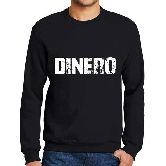 Ultrabasic Homme Imprimé Graphique Sweat-Shirt Popular Words Dinero Noir Profond